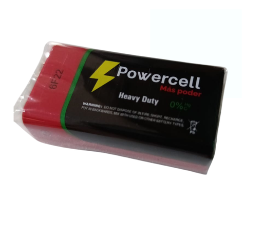 [6F22] Bateria de 9v , no recargable (6F22)
