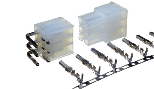 [5557-5569-6P] Set de Conector de 6 Pines Pitch: 4.2mm en Angulo Recto - Terminal de Conexion Macho y Hembra