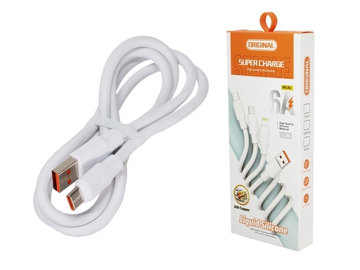 [USB-USBTC] .Cable USB A a USB tipo C de 6A Carga Rápida, pasar datos 1m