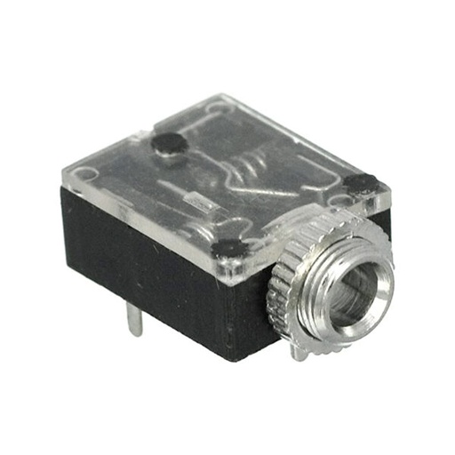 [BD3522] Jack Stereo 3.5mm con rosca para PCB  (BD-3522)