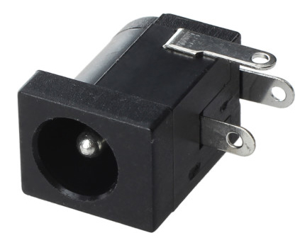 [JP-21] Jack DC 2.1mm en angulo para montaje en placa (JP-21)